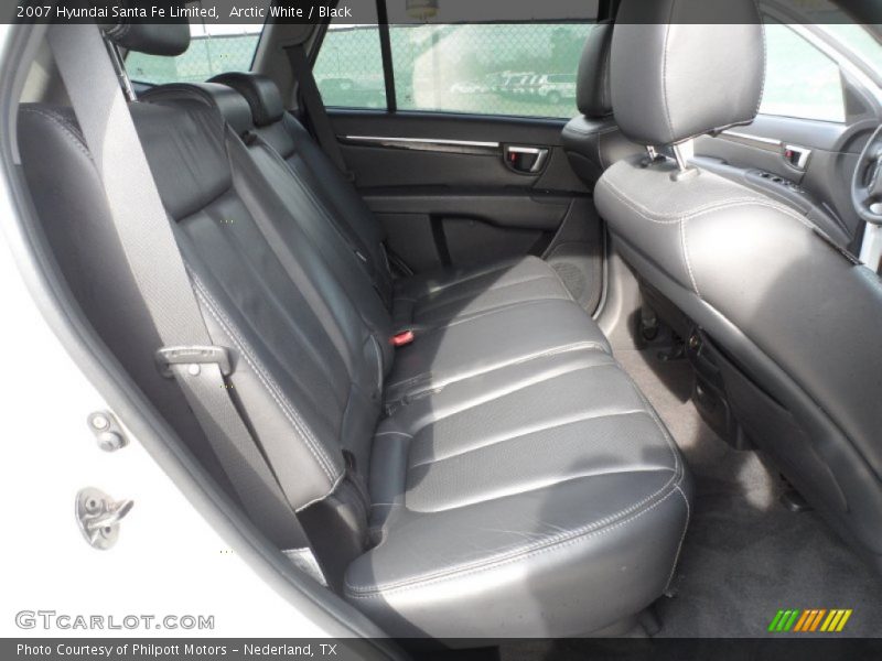 Arctic White / Black 2007 Hyundai Santa Fe Limited