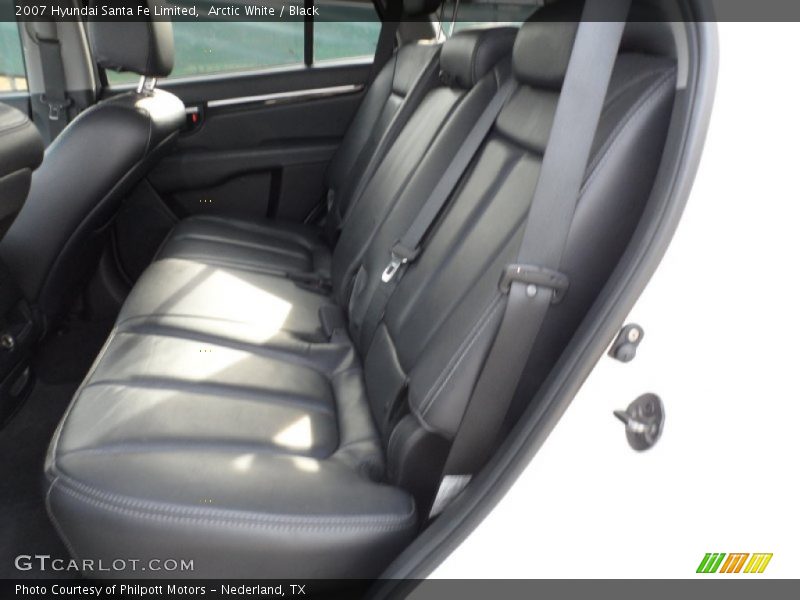 Arctic White / Black 2007 Hyundai Santa Fe Limited