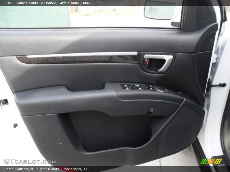Arctic White / Black 2007 Hyundai Santa Fe Limited