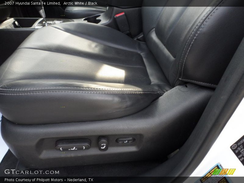 Arctic White / Black 2007 Hyundai Santa Fe Limited