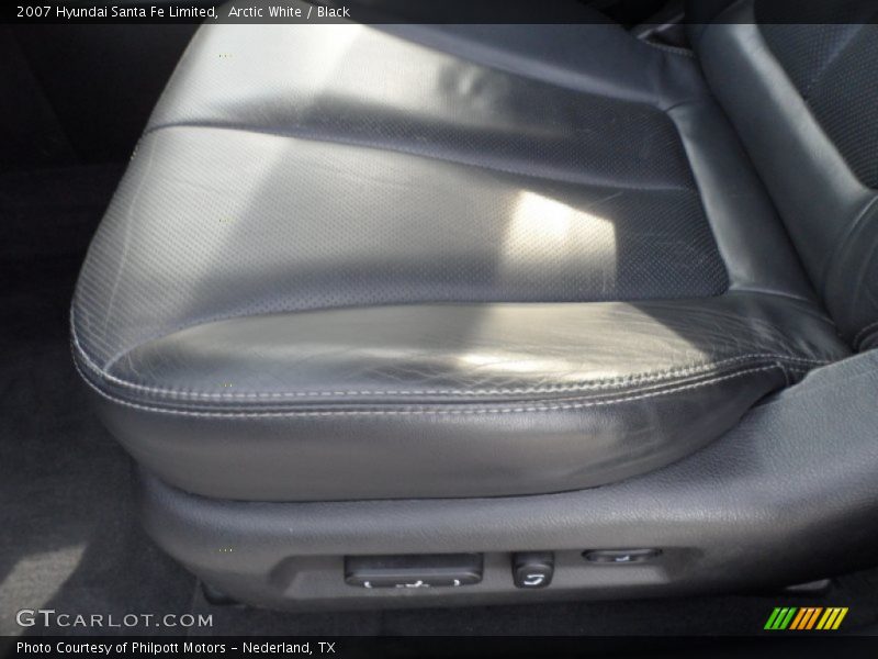 Arctic White / Black 2007 Hyundai Santa Fe Limited