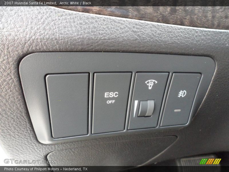 Arctic White / Black 2007 Hyundai Santa Fe Limited