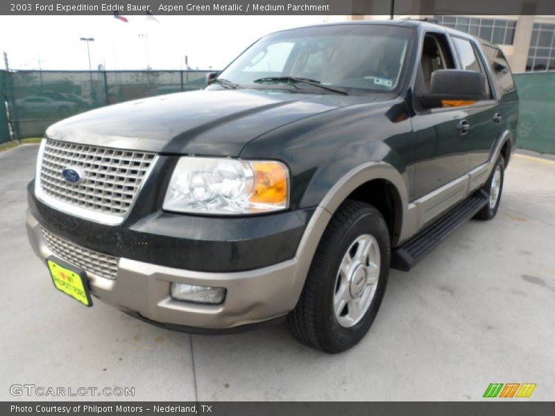 Aspen Green Metallic / Medium Parchment 2003 Ford Expedition Eddie Bauer