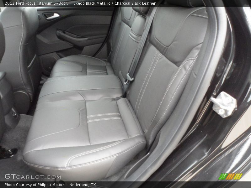 Tuxedo Black Metallic / Charcoal Black Leather 2012 Ford Focus Titanium 5-Door
