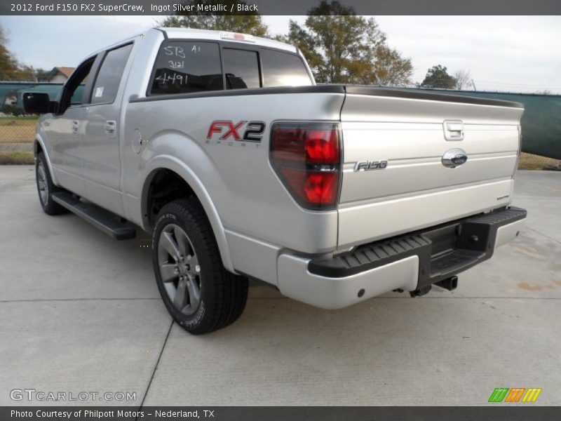 Ingot Silver Metallic / Black 2012 Ford F150 FX2 SuperCrew