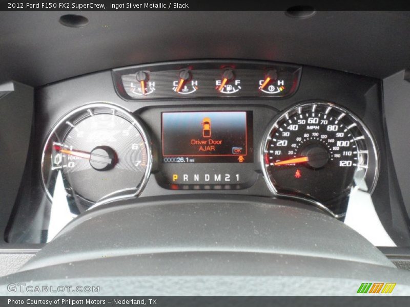 Ingot Silver Metallic / Black 2012 Ford F150 FX2 SuperCrew