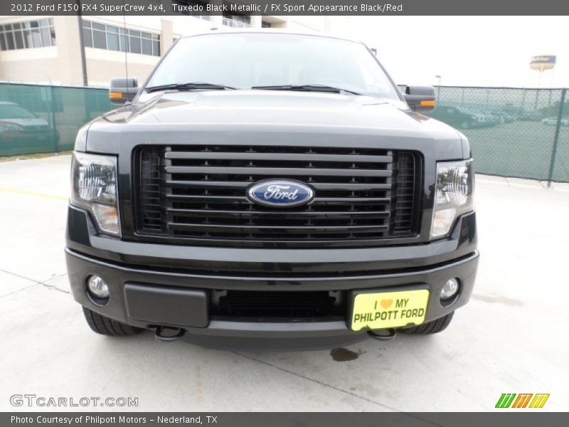 Tuxedo Black Metallic / FX Sport Appearance Black/Red 2012 Ford F150 FX4 SuperCrew 4x4