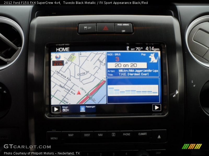 Navigation of 2012 F150 FX4 SuperCrew 4x4