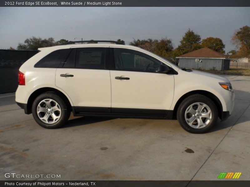 White Suede / Medium Light Stone 2012 Ford Edge SE EcoBoost