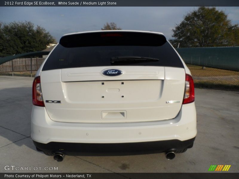 White Suede / Medium Light Stone 2012 Ford Edge SE EcoBoost