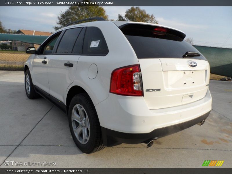 White Suede / Medium Light Stone 2012 Ford Edge SE EcoBoost