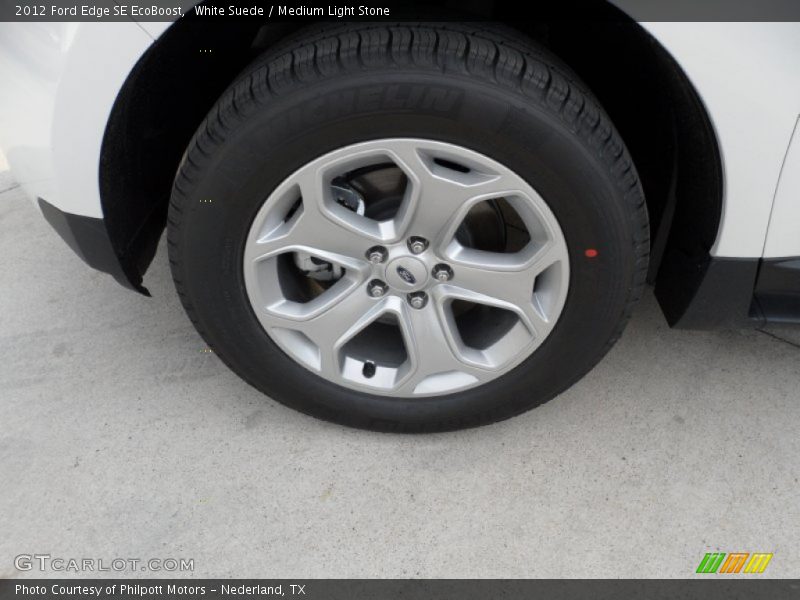 White Suede / Medium Light Stone 2012 Ford Edge SE EcoBoost