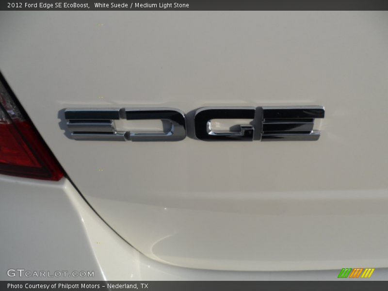 White Suede / Medium Light Stone 2012 Ford Edge SE EcoBoost