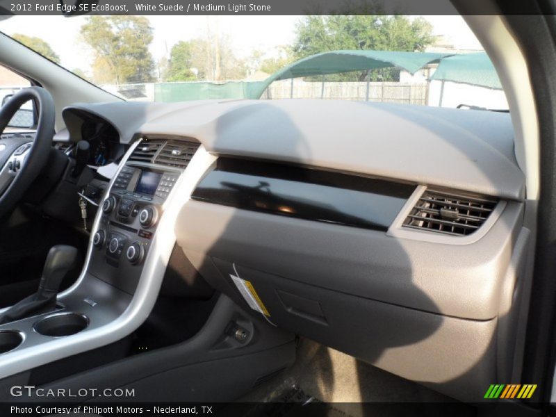 White Suede / Medium Light Stone 2012 Ford Edge SE EcoBoost
