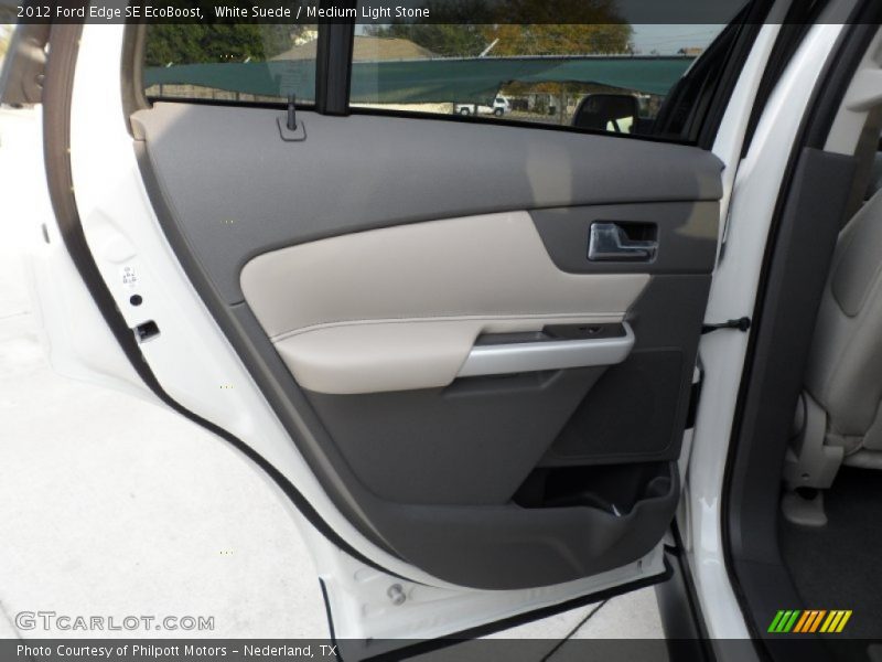 White Suede / Medium Light Stone 2012 Ford Edge SE EcoBoost