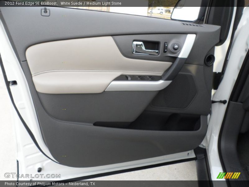 White Suede / Medium Light Stone 2012 Ford Edge SE EcoBoost