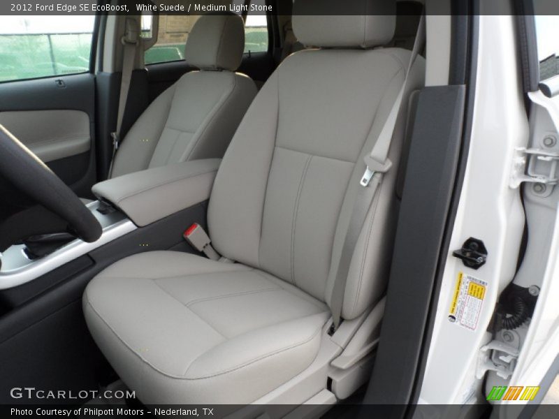 White Suede / Medium Light Stone 2012 Ford Edge SE EcoBoost