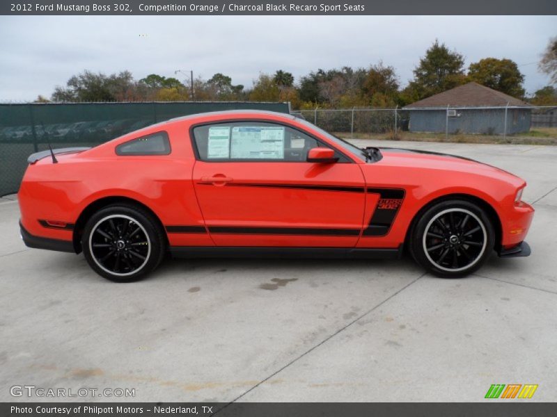  2012 Mustang Boss 302 Competition Orange