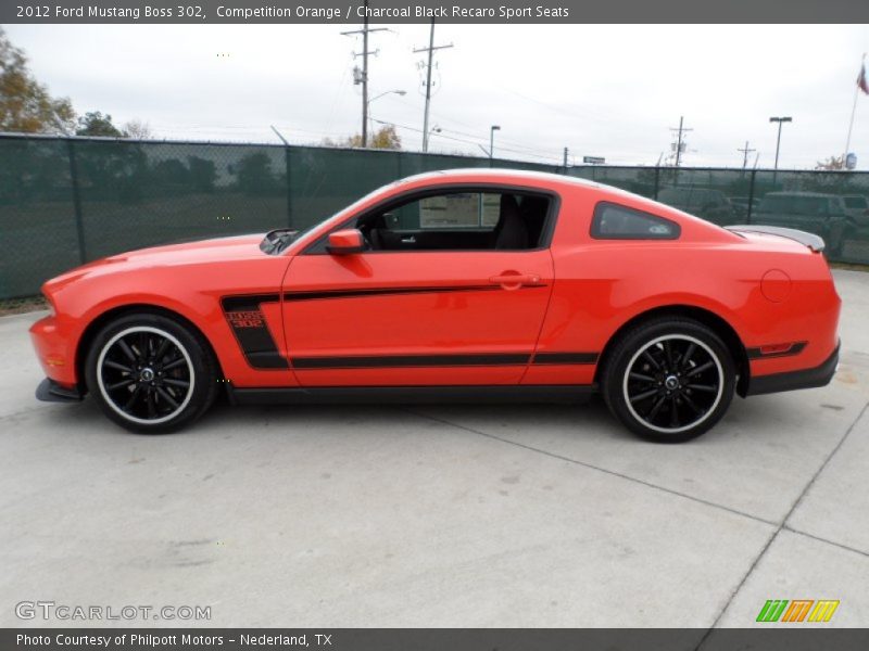  2012 Mustang Boss 302 Competition Orange