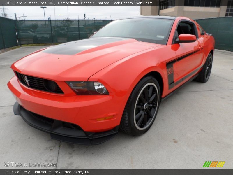 Front 3/4 View of 2012 Mustang Boss 302