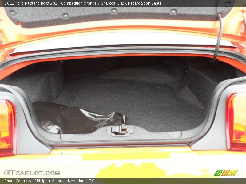  2012 Mustang Boss 302 Trunk