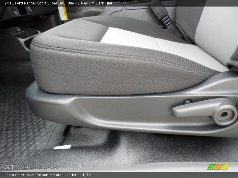 Black / Medium Dark Flint 2011 Ford Ranger Sport SuperCab