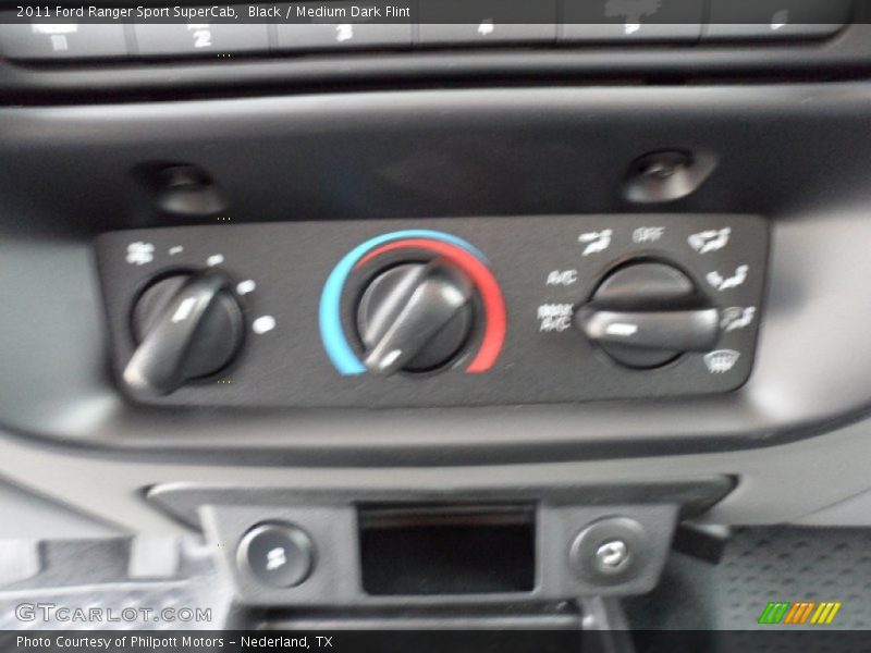 Black / Medium Dark Flint 2011 Ford Ranger Sport SuperCab