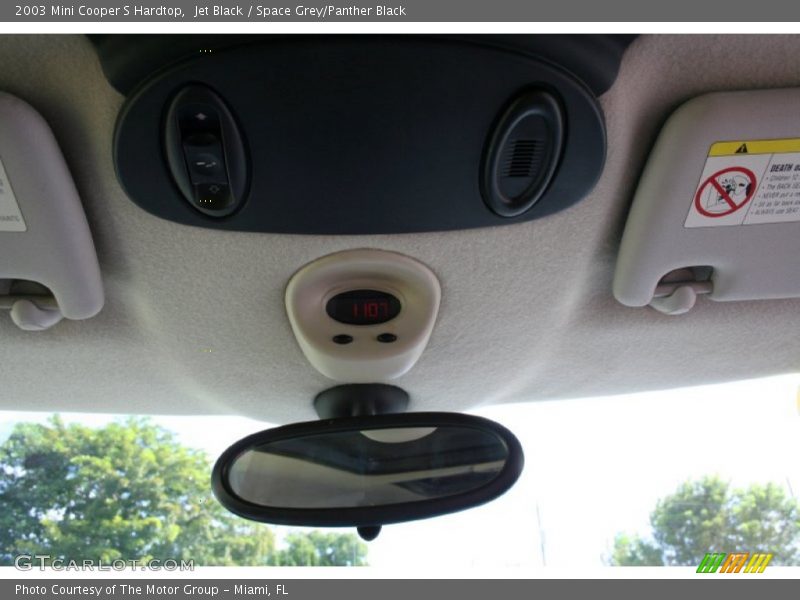 Jet Black / Space Grey/Panther Black 2003 Mini Cooper S Hardtop