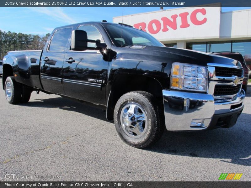 Black / Light Titanium/Dark Titanium 2009 Chevrolet Silverado 3500HD LTZ Crew Cab 4x4 Dually