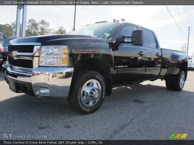 Black / Light Titanium/Dark Titanium 2009 Chevrolet Silverado 3500HD LTZ Crew Cab 4x4 Dually