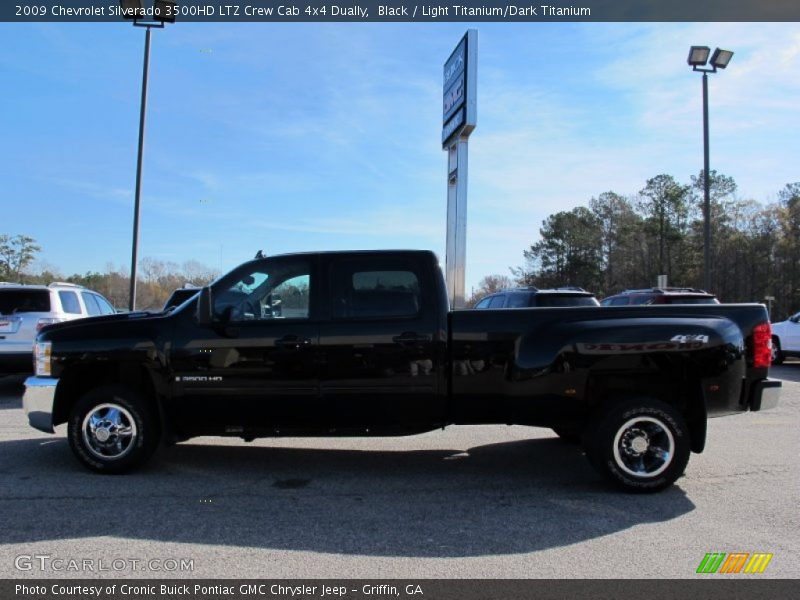 Black / Light Titanium/Dark Titanium 2009 Chevrolet Silverado 3500HD LTZ Crew Cab 4x4 Dually