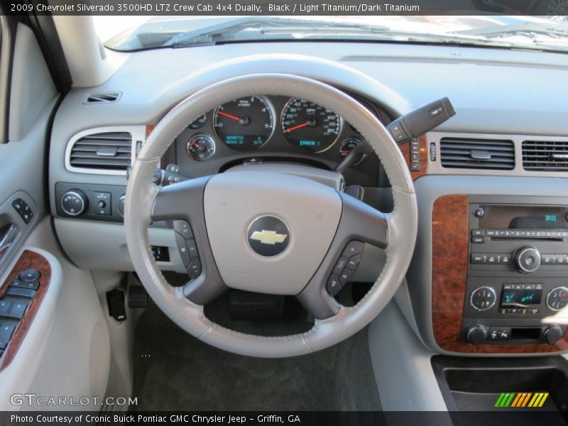 Black / Light Titanium/Dark Titanium 2009 Chevrolet Silverado 3500HD LTZ Crew Cab 4x4 Dually