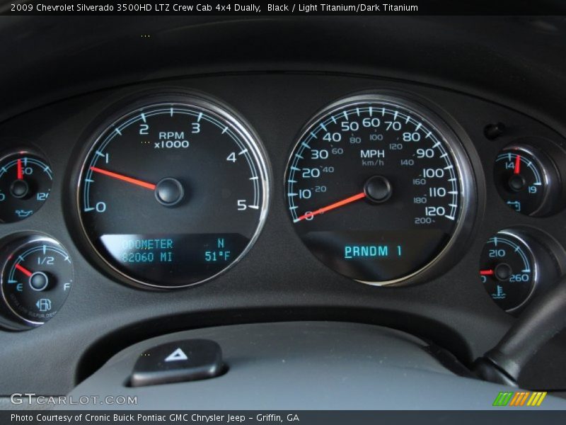 Black / Light Titanium/Dark Titanium 2009 Chevrolet Silverado 3500HD LTZ Crew Cab 4x4 Dually