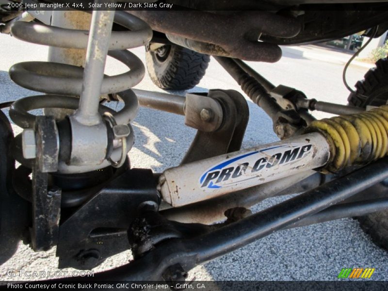 Undercarriage of 2006 Wrangler X 4x4