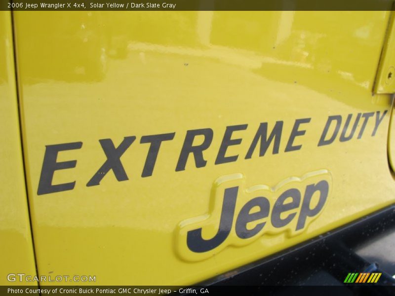 Solar Yellow / Dark Slate Gray 2006 Jeep Wrangler X 4x4