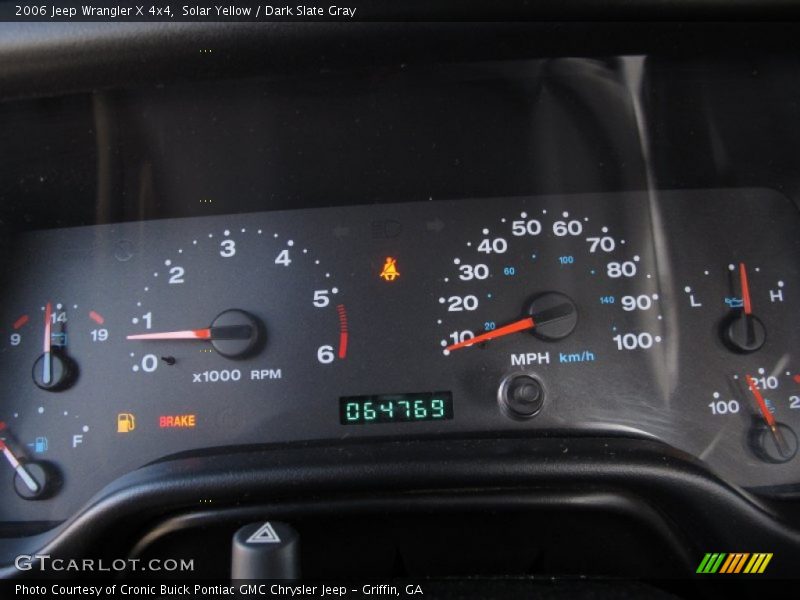 Solar Yellow / Dark Slate Gray 2006 Jeep Wrangler X 4x4