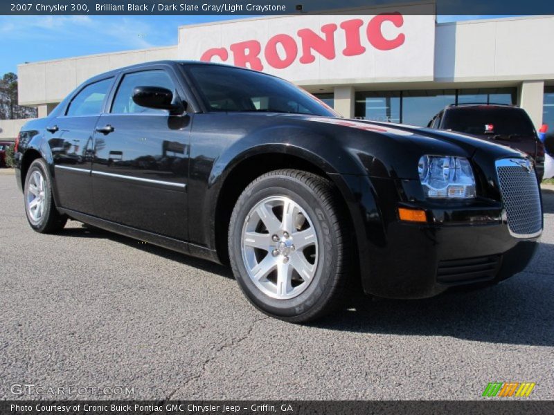 Brilliant Black / Dark Slate Gray/Light Graystone 2007 Chrysler 300