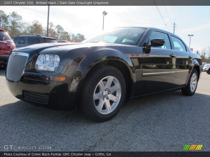 Brilliant Black / Dark Slate Gray/Light Graystone 2007 Chrysler 300