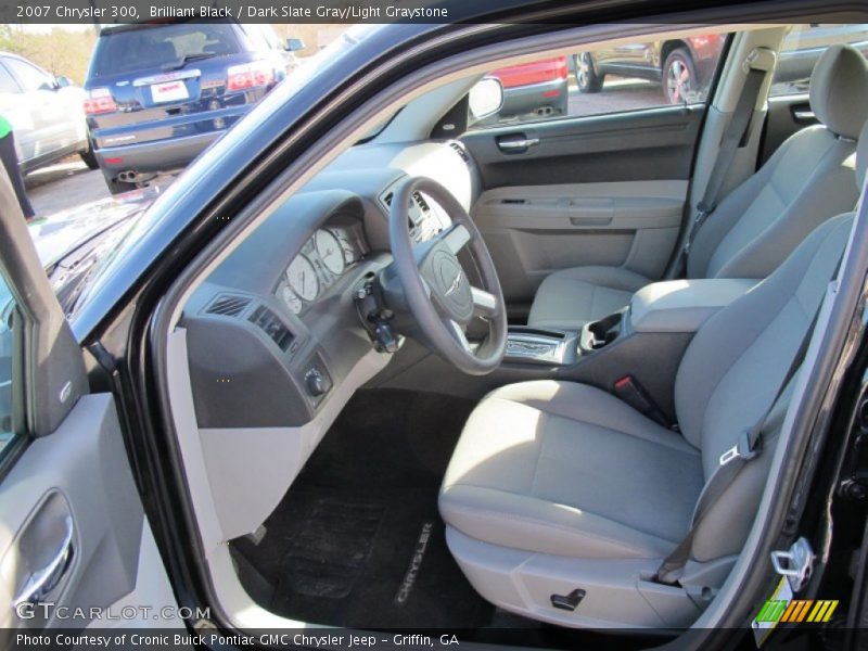 Brilliant Black / Dark Slate Gray/Light Graystone 2007 Chrysler 300