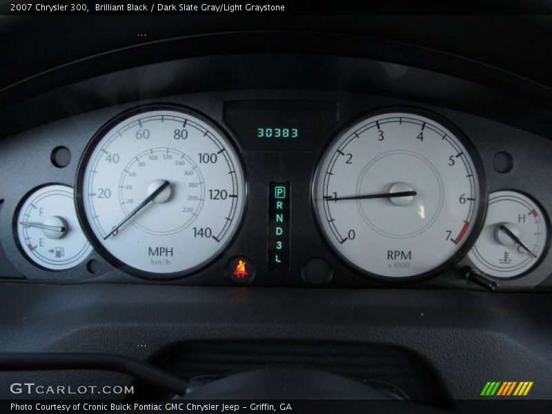 Brilliant Black / Dark Slate Gray/Light Graystone 2007 Chrysler 300