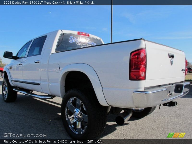 Bright White / Khaki 2008 Dodge Ram 2500 SLT Mega Cab 4x4