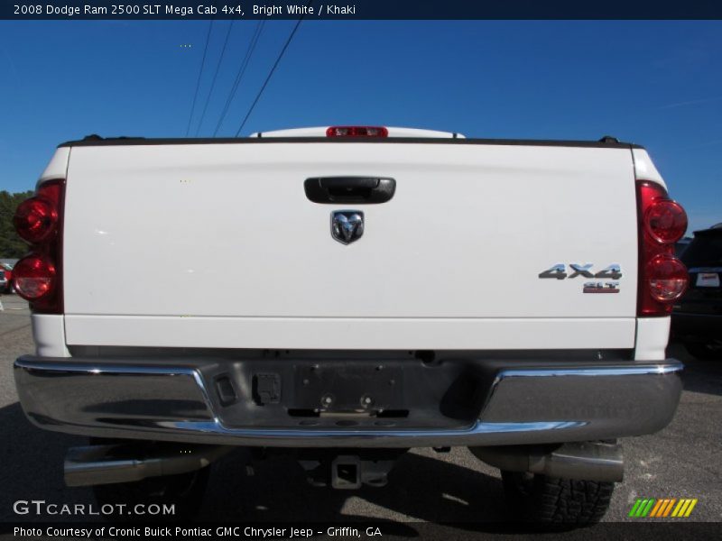 Bright White / Khaki 2008 Dodge Ram 2500 SLT Mega Cab 4x4