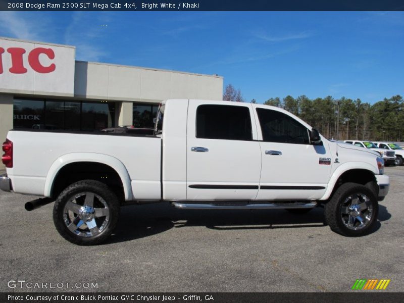 Bright White / Khaki 2008 Dodge Ram 2500 SLT Mega Cab 4x4