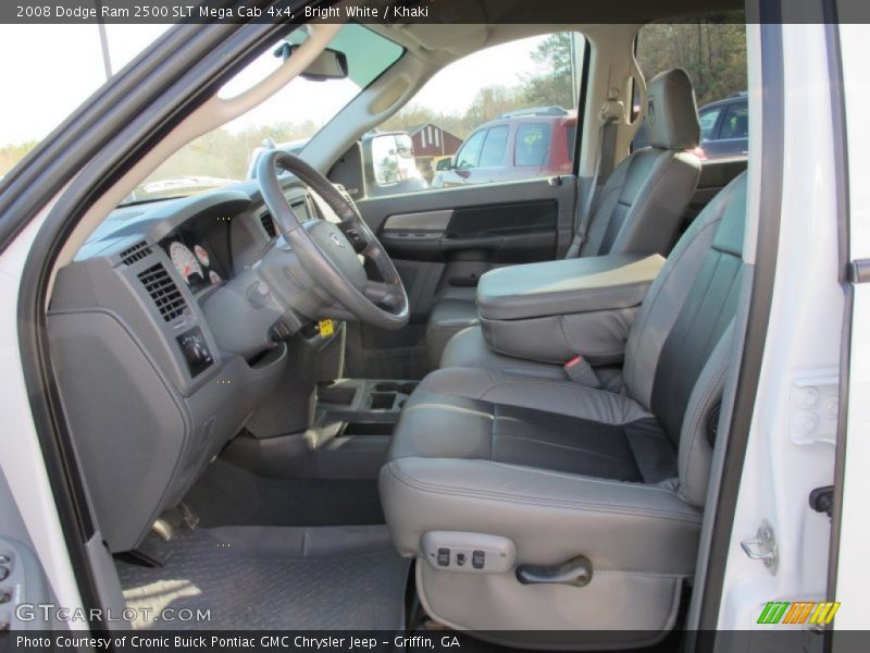 Bright White / Khaki 2008 Dodge Ram 2500 SLT Mega Cab 4x4