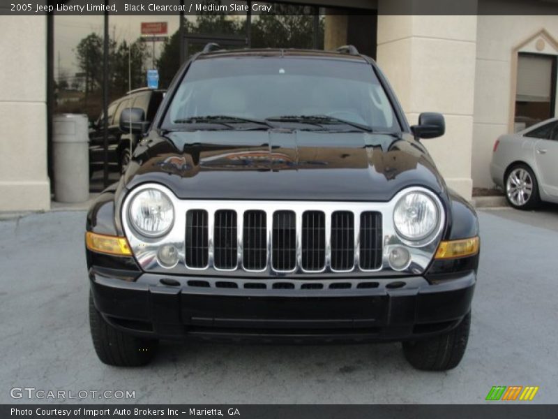 Black Clearcoat / Medium Slate Gray 2005 Jeep Liberty Limited