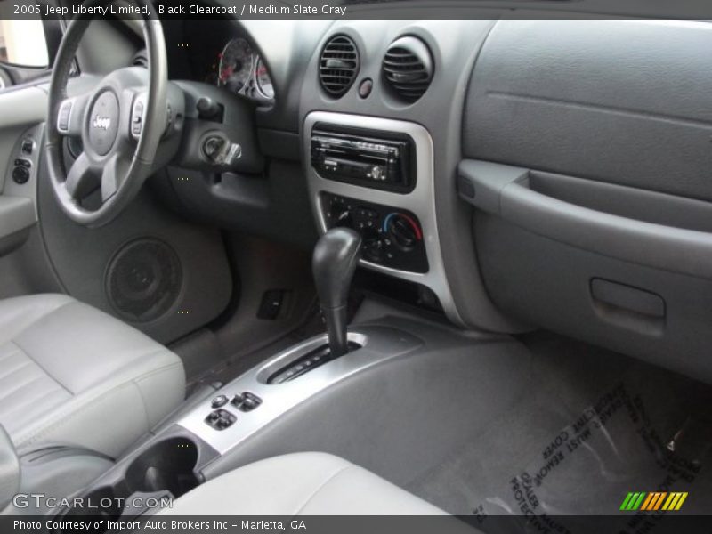 Black Clearcoat / Medium Slate Gray 2005 Jeep Liberty Limited