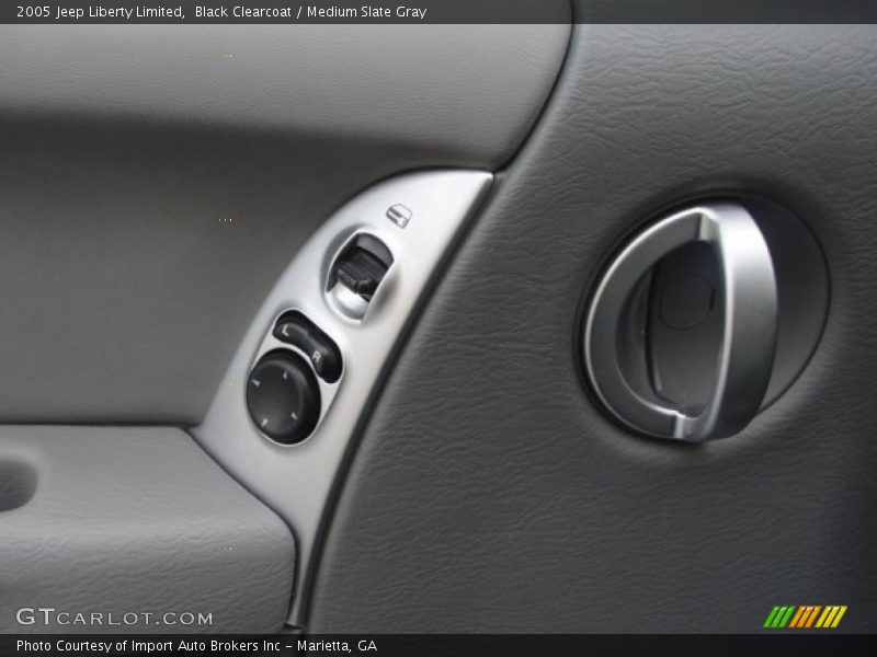 Black Clearcoat / Medium Slate Gray 2005 Jeep Liberty Limited