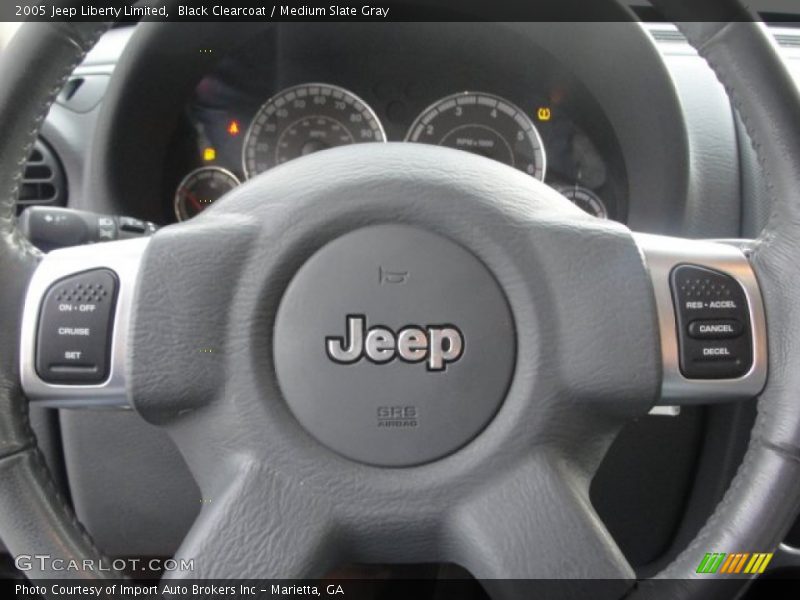 Black Clearcoat / Medium Slate Gray 2005 Jeep Liberty Limited