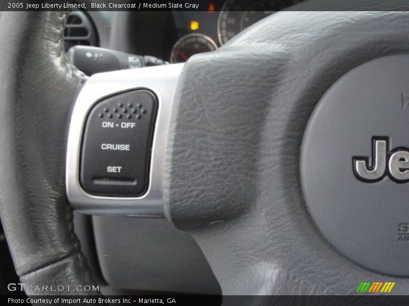 Black Clearcoat / Medium Slate Gray 2005 Jeep Liberty Limited