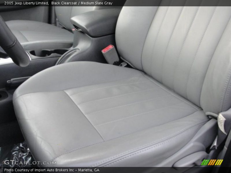 Black Clearcoat / Medium Slate Gray 2005 Jeep Liberty Limited